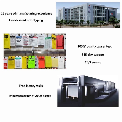 Custom Made Safety Plastic Warning Signs Label Safety PVC Lockout Tags