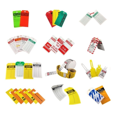 Custom Made Safety Plastic Warning Signs Label Safety PVC Lockout Tags