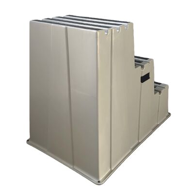 Durable 500 lb Load Capacity Stackable Step Stool with Eco-friendly HDPE and Non-slip Design