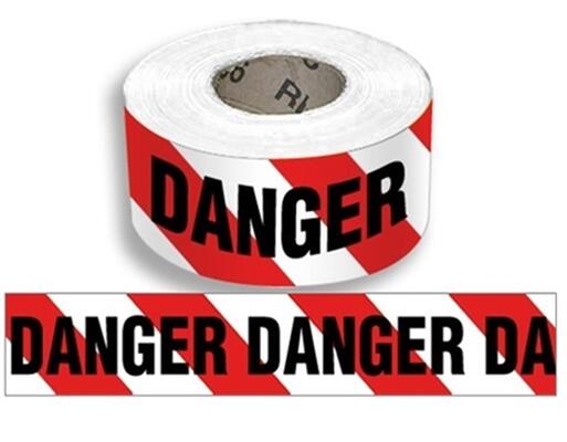 Custom Printed Logo Danger Tape PE Roll Non-adhesive Barricade Tape