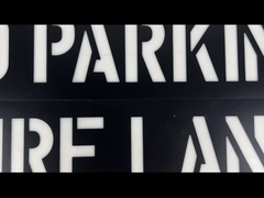 Πλαστικό διάτρητο επιστολών PVC κυκλοφορίας για το Μαύρο δημόσιων χώρων