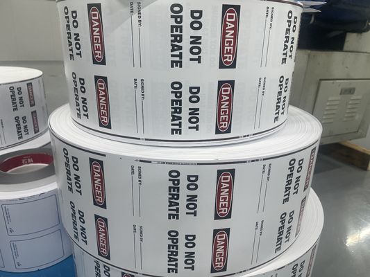 Custom Printed Logo Danger Tag PVC Durable Writable Safety Tag