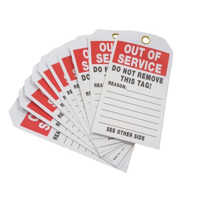 Εκτύπωση Λογότυπου Κατά Παραγγελία Ετικέτα Εκτός Λειτουργίας PVC Αδιάβροχη Ανθεκτική Πλαστική Ετικέτα