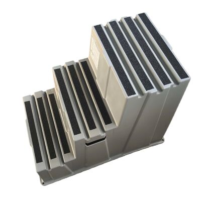 Ανθεκτικός 500 λίβρες χωρητικότητα φορτίου Stackable Step Stool με φιλικό προς το περιβάλλον HDPE και μη ολισθητικό σχεδιασμό