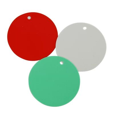 Προσαρμοσμένα Έγχρωμα PVC με Λογότυπο Κυκλικά Αδιάβροχα Ετικέτες Πλαστικές Στρογγυλές Ετικέτες