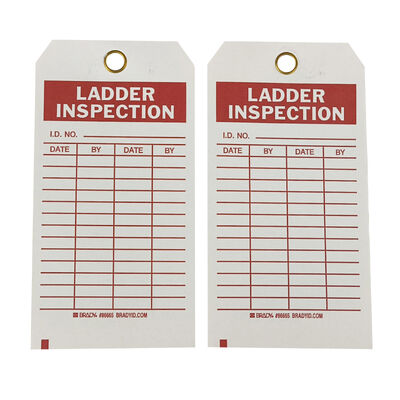 Customized PVC Vinyl Safety Tag Waterproof Tear Resistant UV Resistant Fast Response for Safety Products