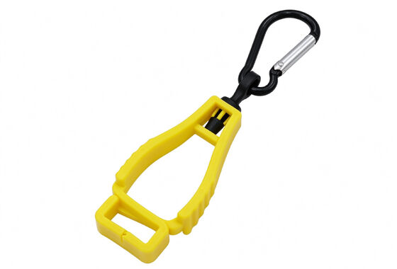 Multi Color Plastic Glove Clip with Carabiner Hook, Safety Work Glove Holder Keeper for Construction Worker