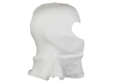 Cotton White Balaclava Face Cover , Sedex Audit Wrinkle Free Full Face Balaclava