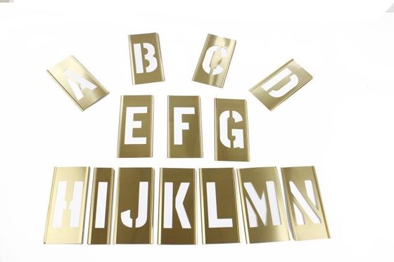 Brass Adjustable Letter and figure Stencil Set For Paint